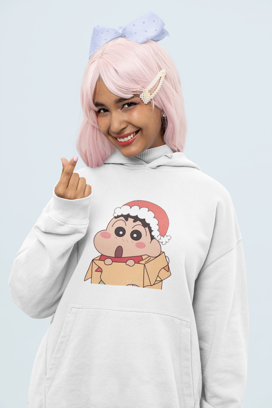 Holly Jolly | Shinchan | Premium Unisex Winter Hoodie