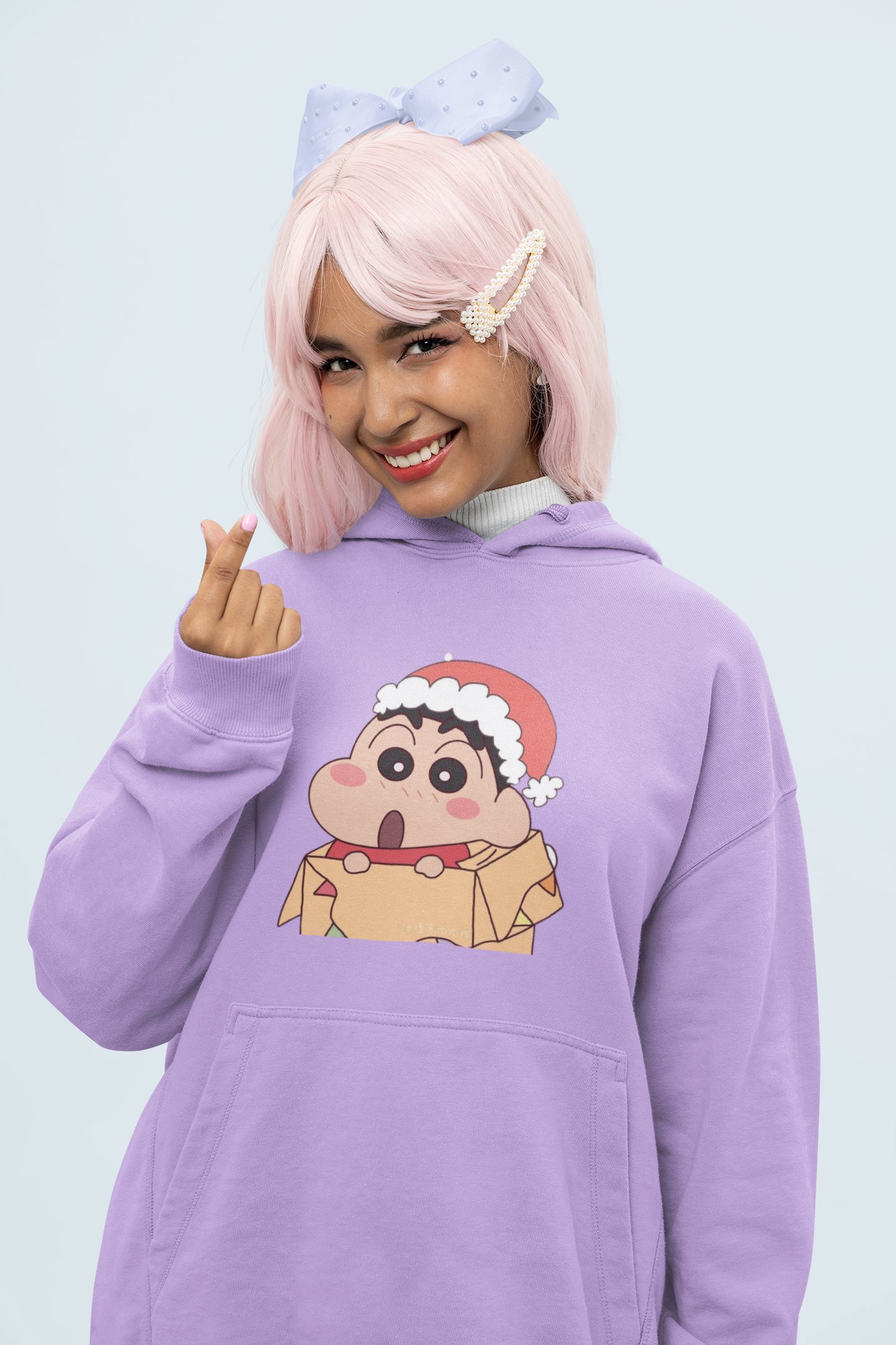 Holly Jolly | Shinchan | Premium Unisex Winter Hoodie