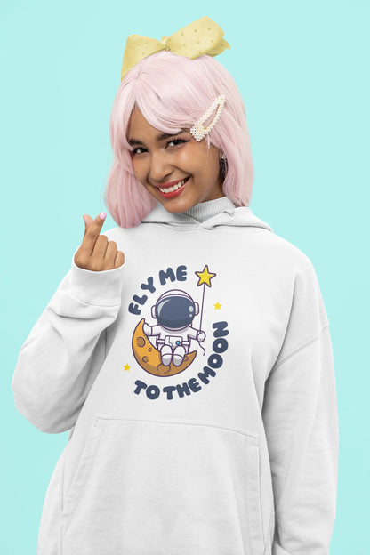 To the moon | Space Vogue | Premium Unisex Winter Hoodie