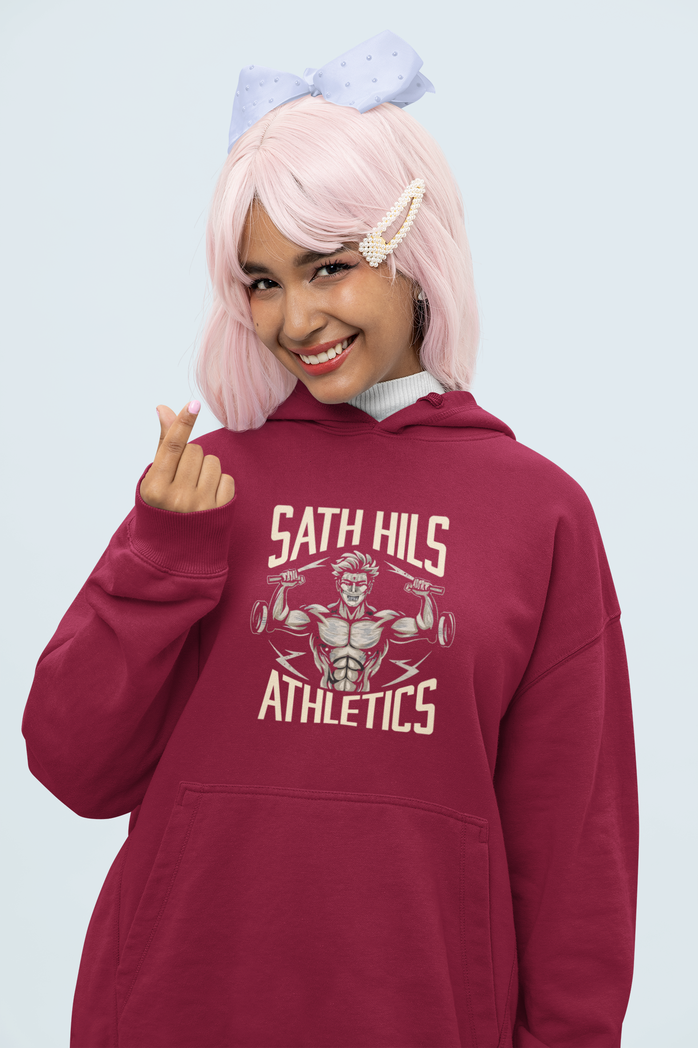 Sath Hils Atheletics | Retro Theme | Premium Unisex Winter Hoodie