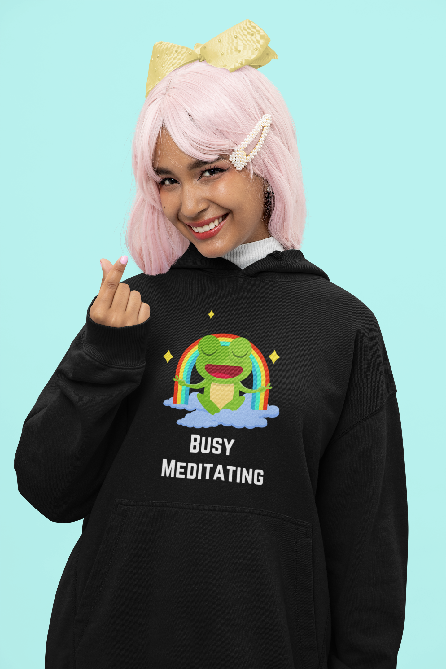 Busy Meditating | Premium Unisex Winter Hoodie