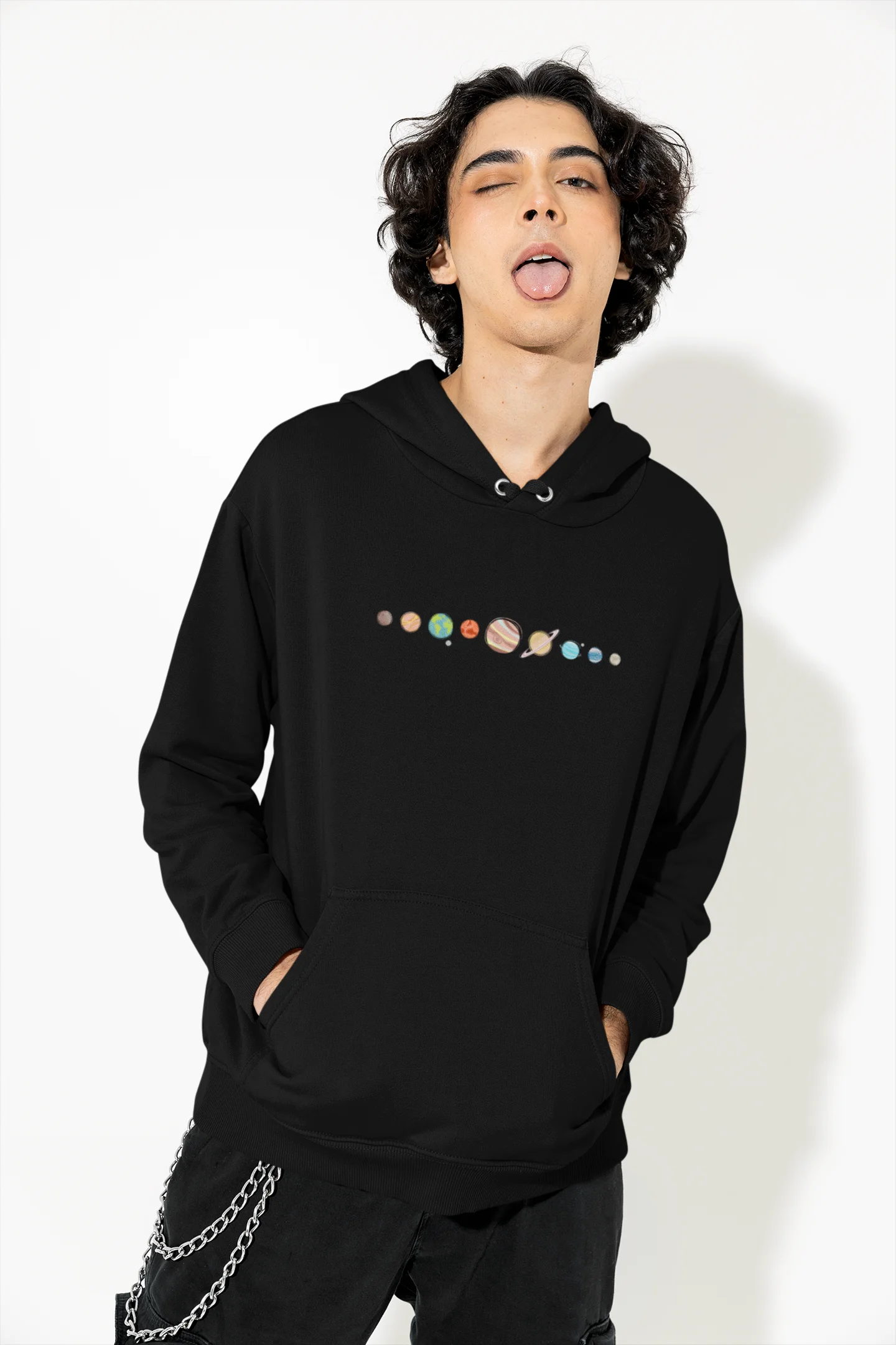 Planets Talk | Space Vogue |  Premium Unisex Winter Hoodie