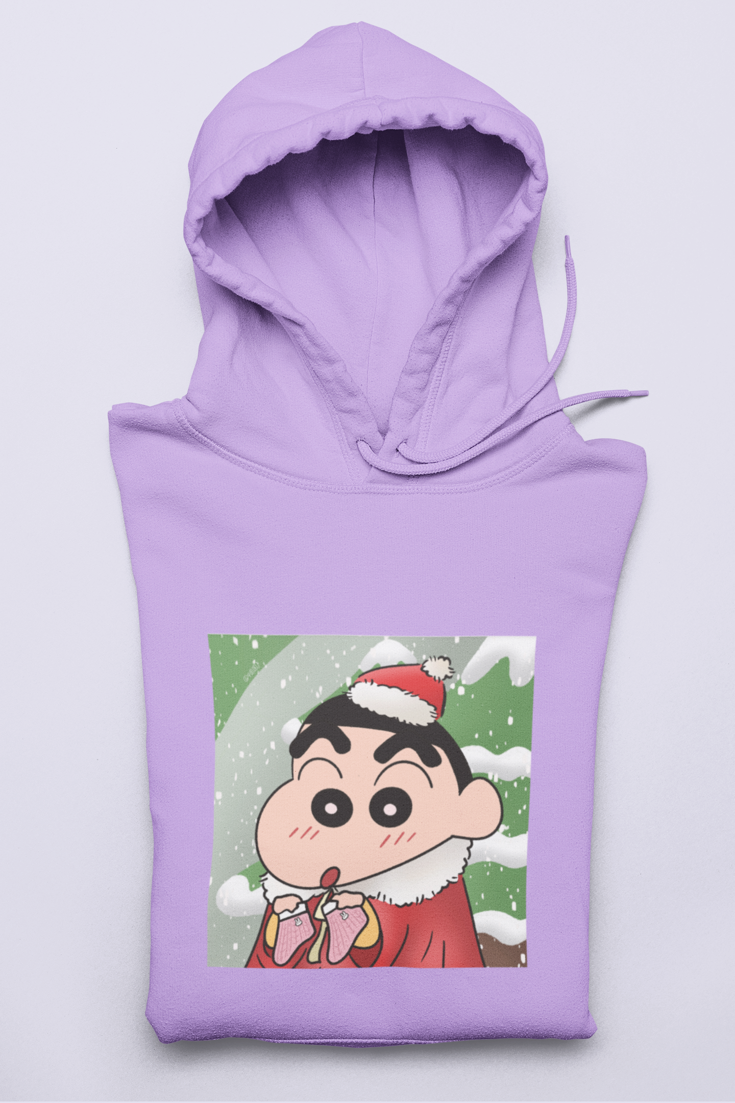Mistletoe Magic | Shinchan | Premium Unisex Winter Hoodie