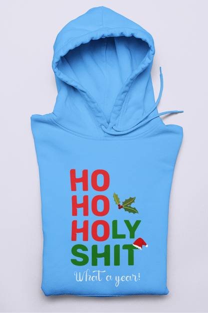 HO HO HOLY SHIT | Premium Unisex Winter Hoodie