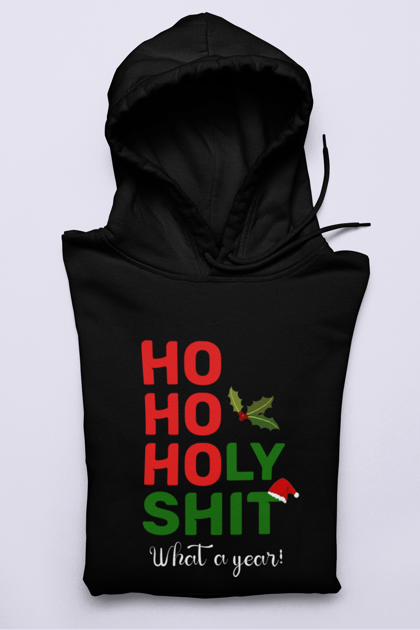 HO HO HOLY SHIT | Premium Unisex Winter Hoodie
