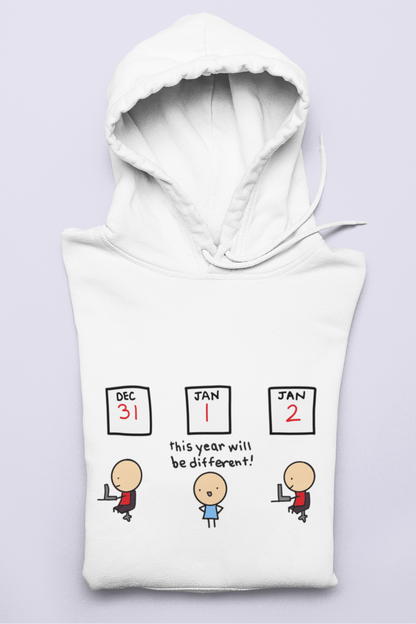 This year will be different | Premium Unisex Winter Hoodie