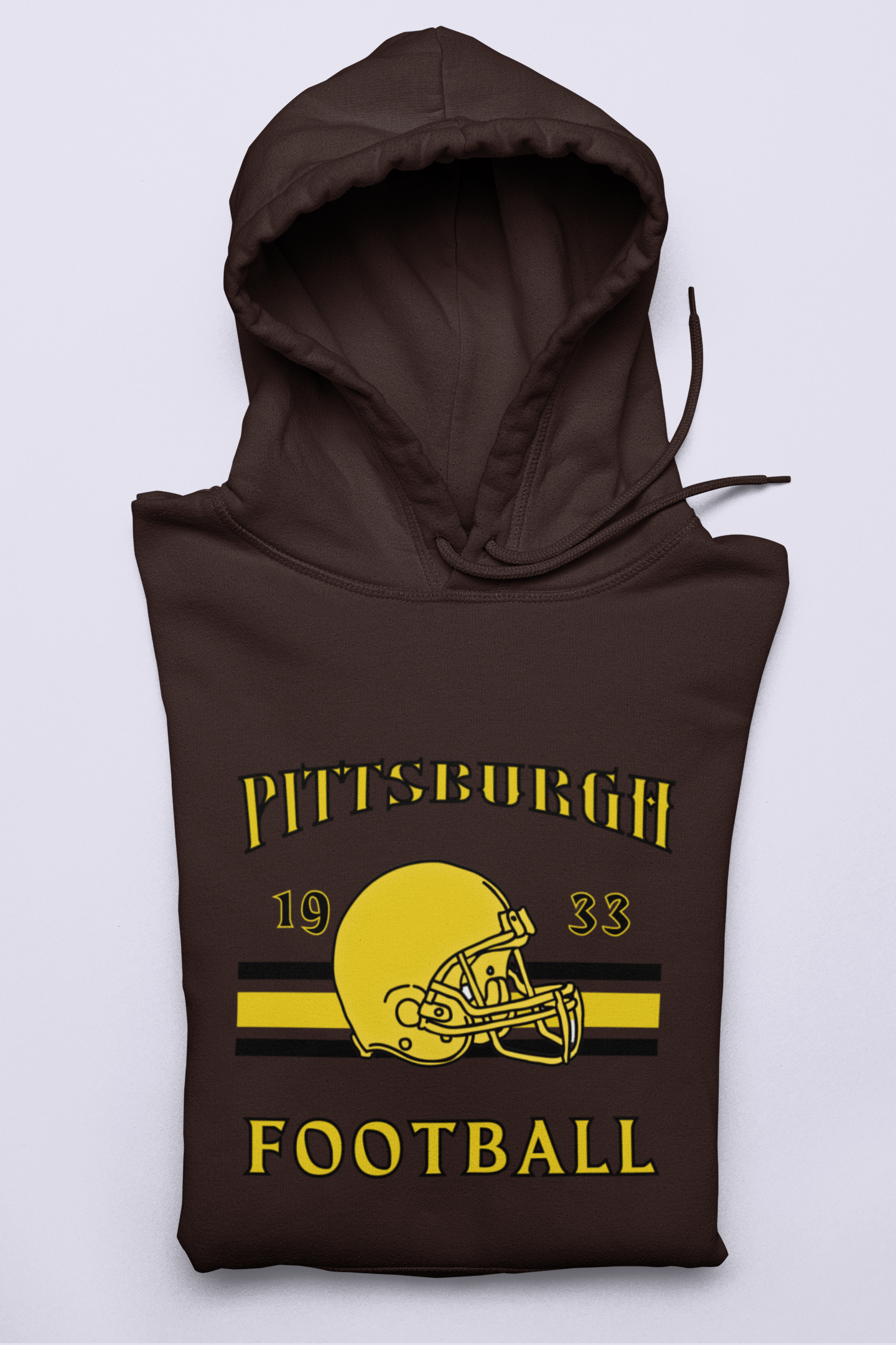 Pittsburgh Football | Retro Theme | Premium Unisex Winter Hoodie