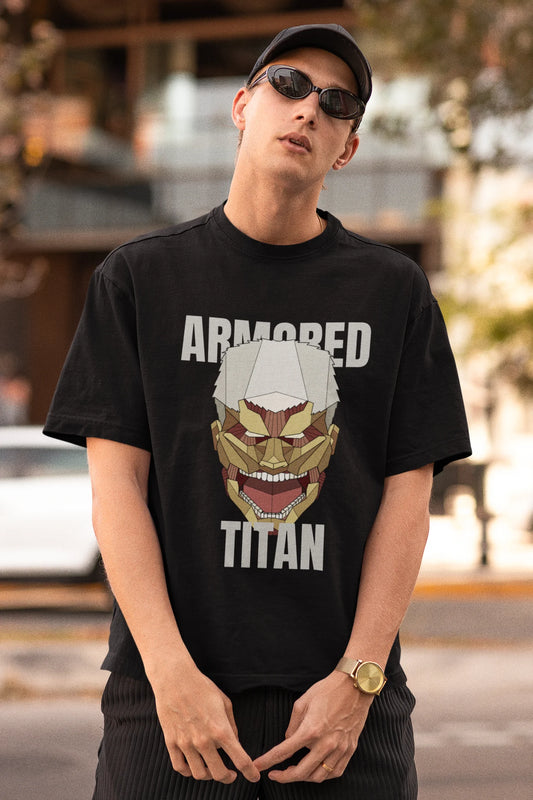 Armored Titan | Dropped Sleeve Unisex Tee | Broke Memers