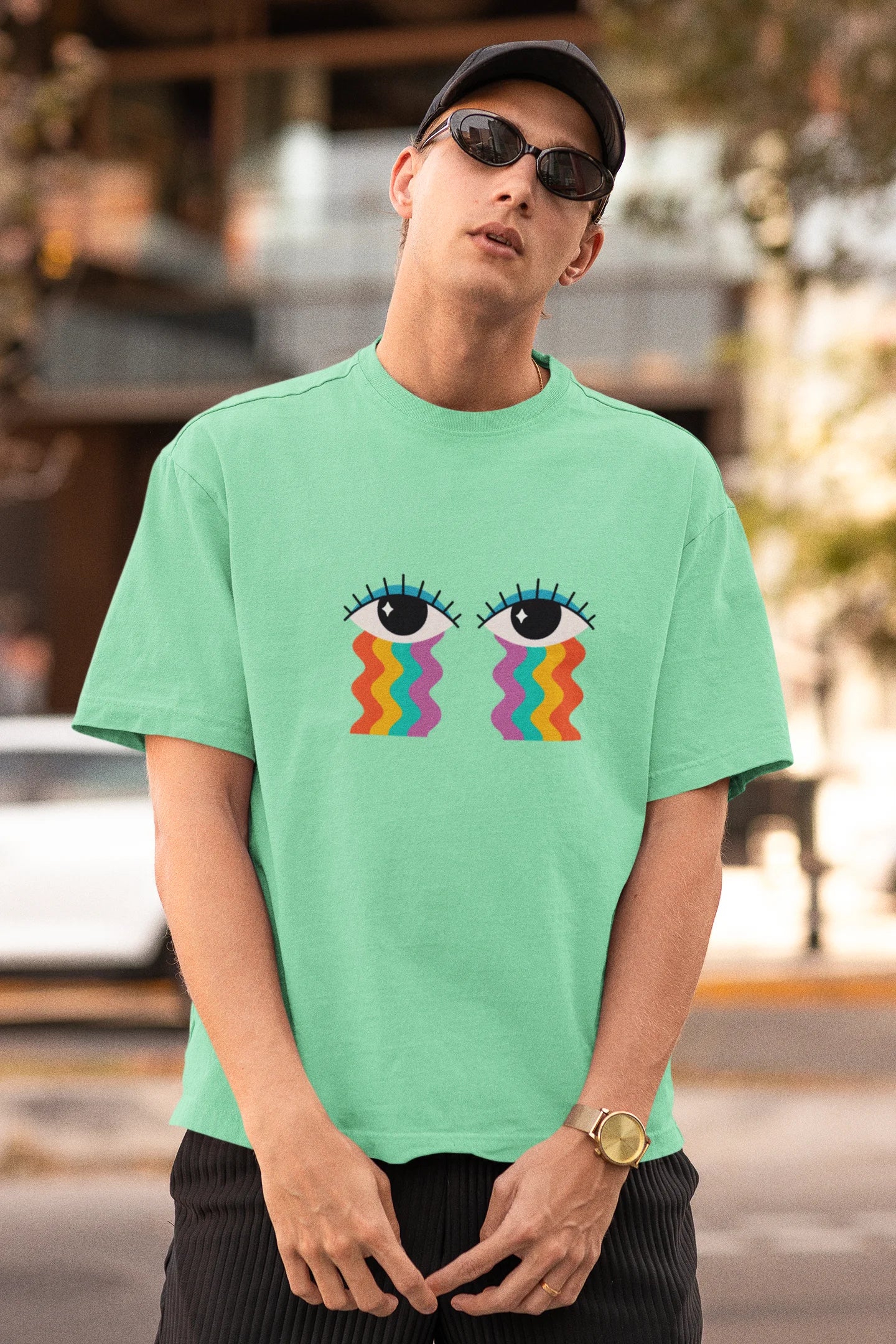 Let it go | Premium Oversized Half Sleeve Unisex T-Shirt