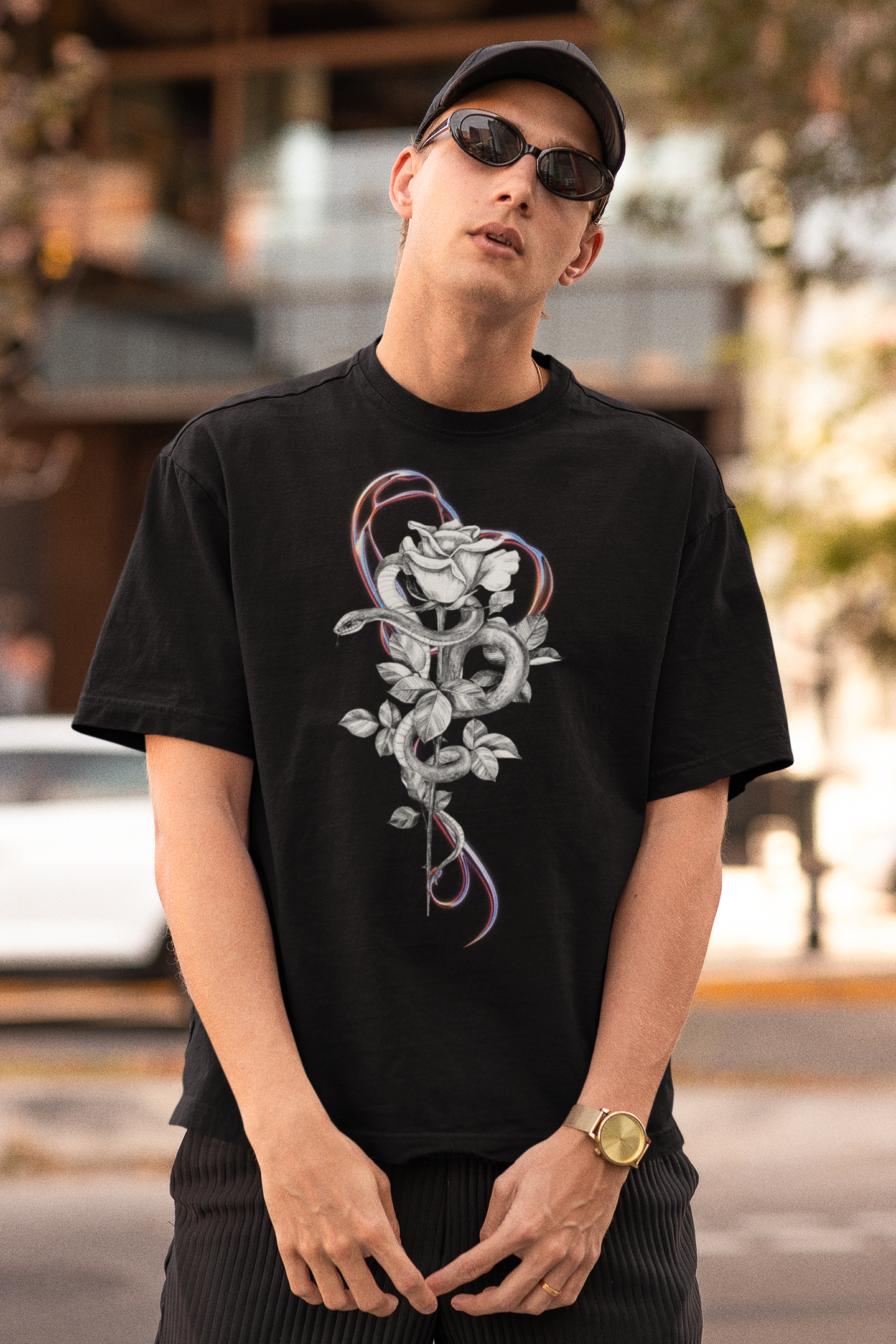 Serpentine | Dropped Sleeve Unisex T-Shirt