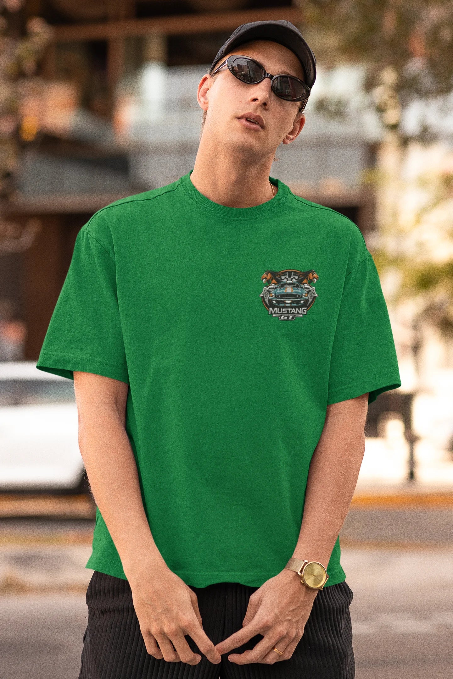 Mustang GT | Super Cars | Dropped Sleeve Unisex Tee
