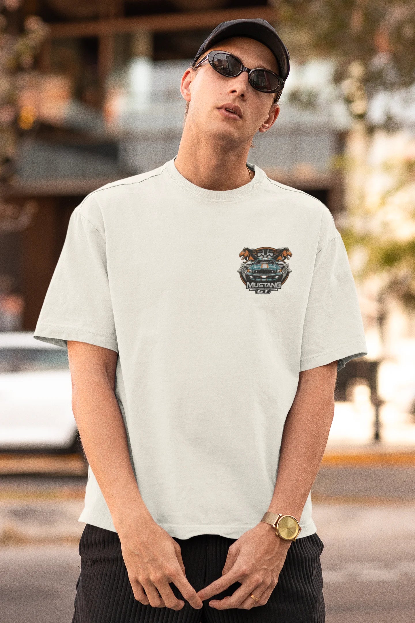 Mustang GT | Super Cars | Dropped Sleeve Unisex Tee
