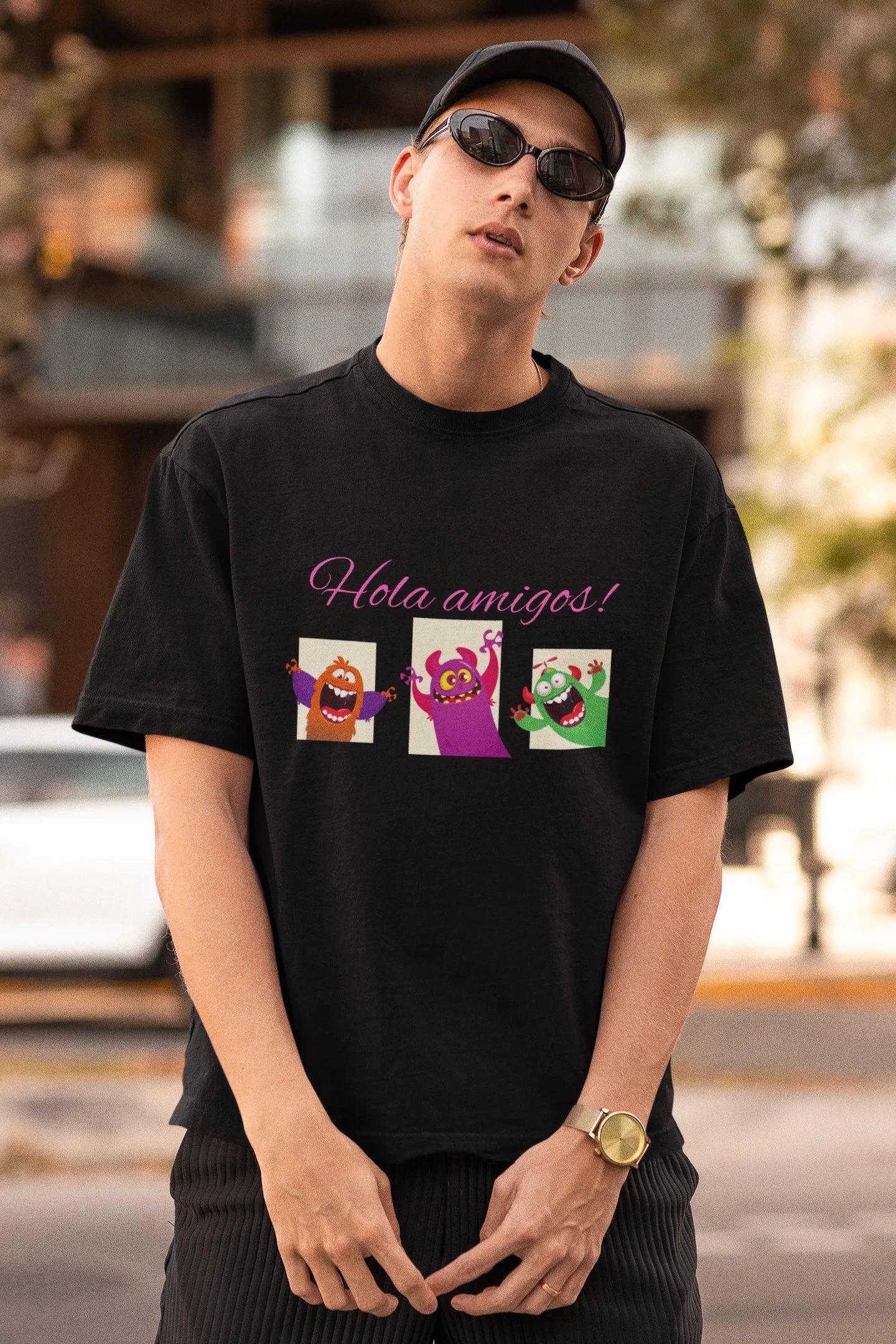 Hola Amigos |Disney | Dropped Sleeve Unisex Tee
