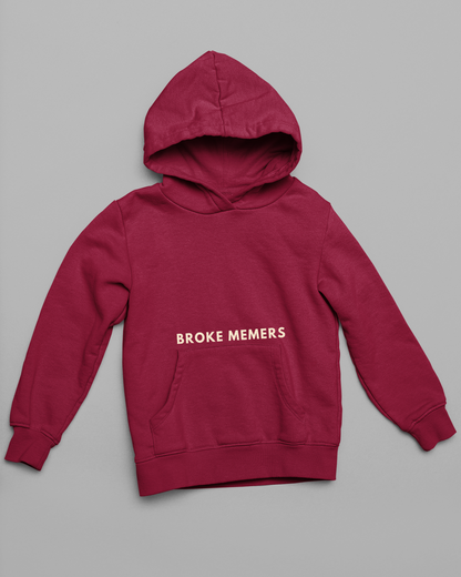 Front view of a maroon hoodie with a Disney design featuring a muscular duck and the text "The Honk."
