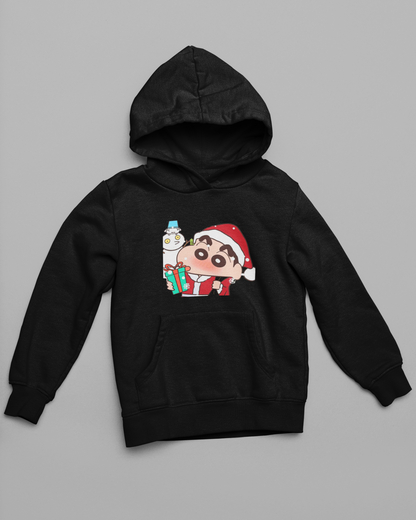 Frosty Present | Shinchan | Premium Unisex Winter Hoodie