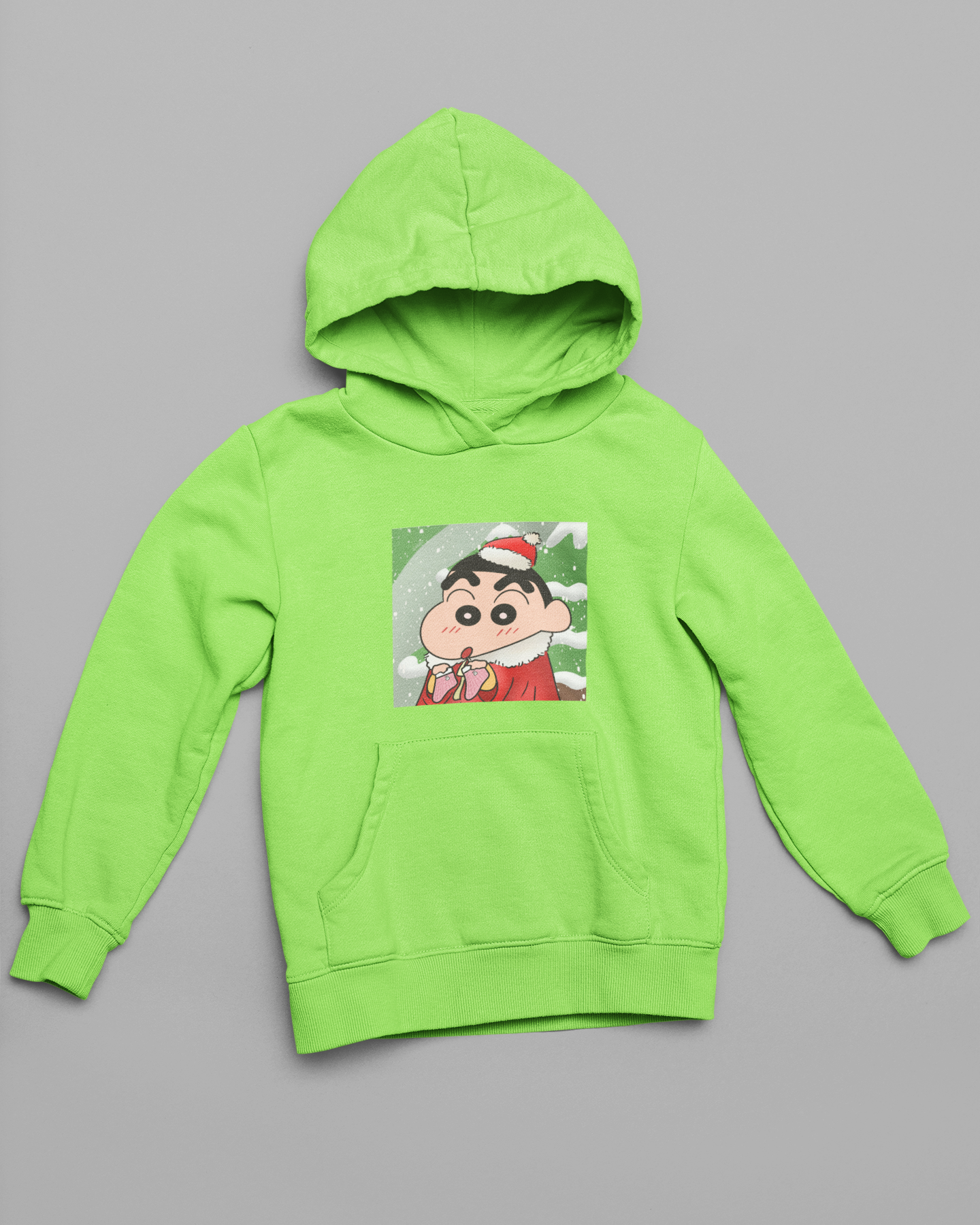 Mistletoe Magic | Shinchan | Premium Unisex Winter Hoodie