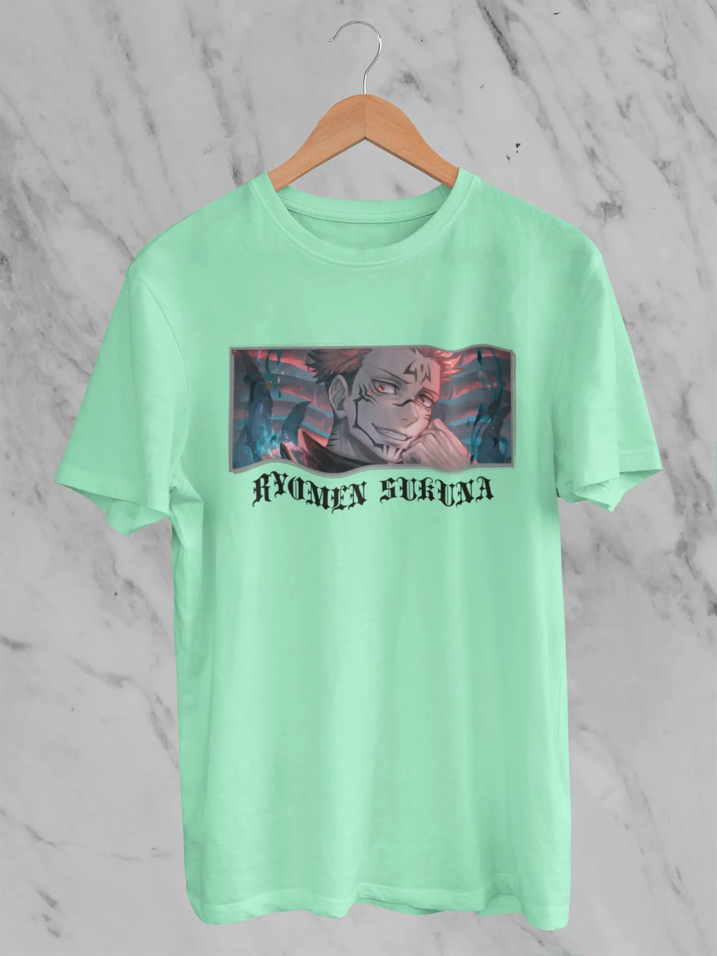 Ryomen Sukuna | Anime | Oversized Half Sleeve Unisex Tee | Broke Memers