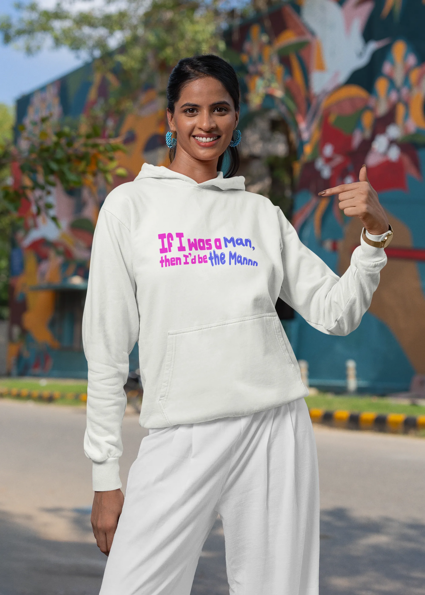 I'd Be The Man | T.S. | Unisex Winter Hoodie