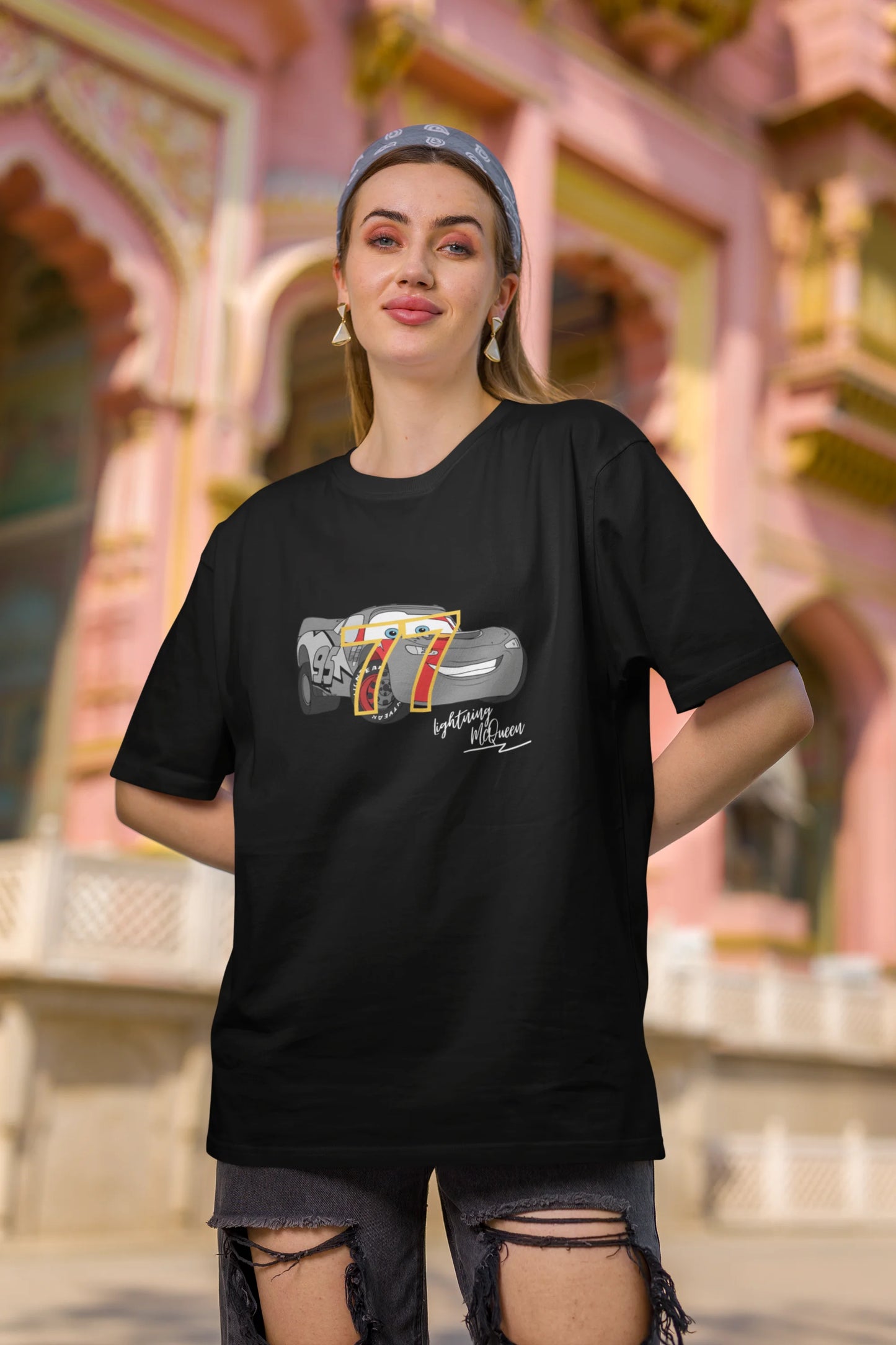 McQueen | Disney | Dropped Sleeve Unisex Tee