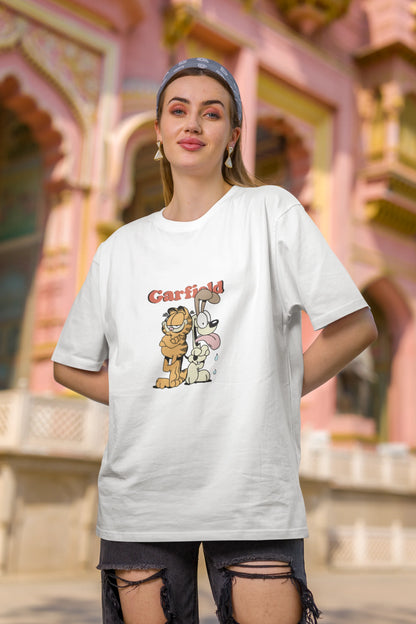Garfield | Disney | Dropped Sleeve Unisex Tee
