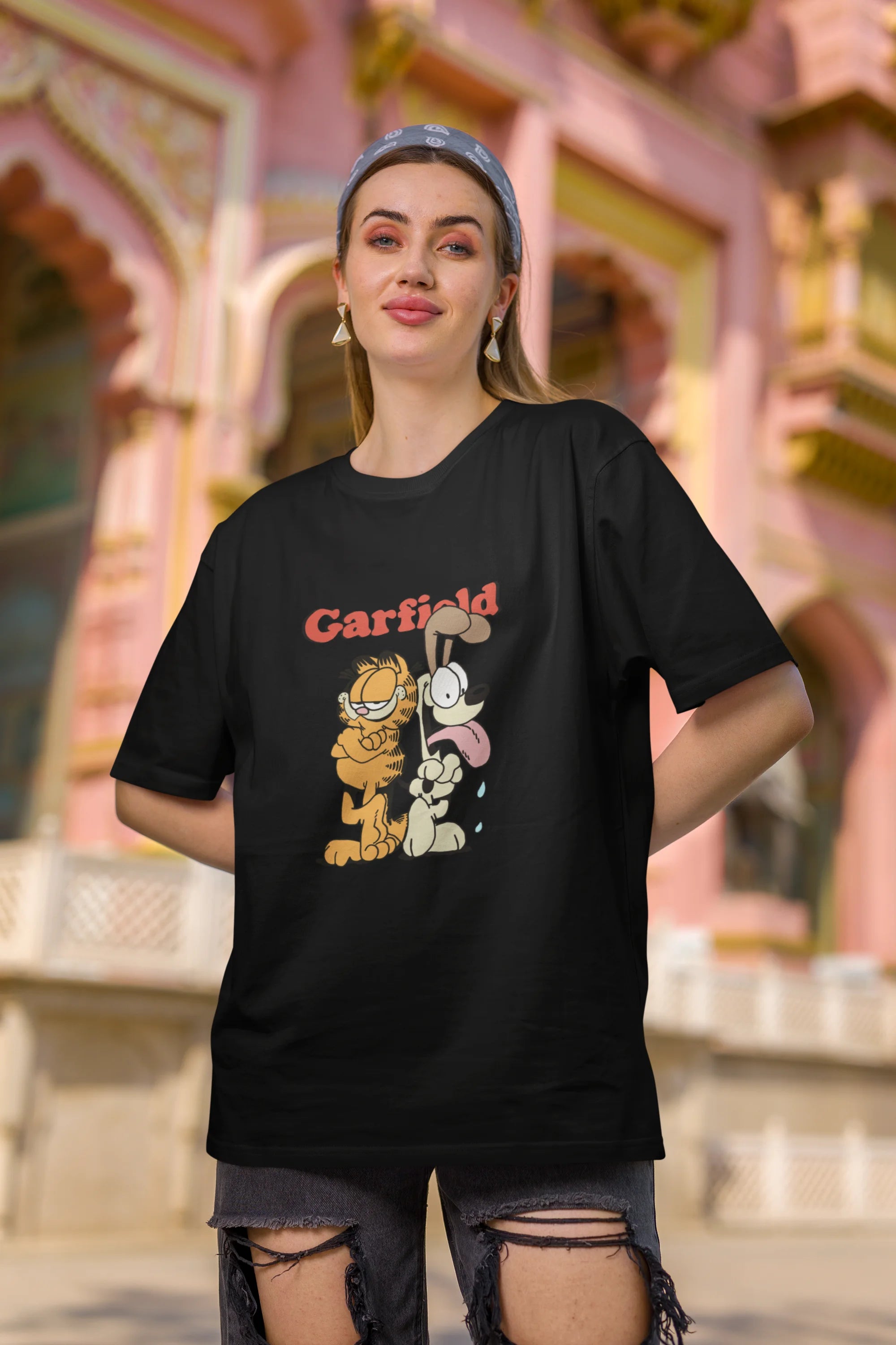 Garfield | Disney | Premium Oversized Half Sleeve Unisex T-Shirt
