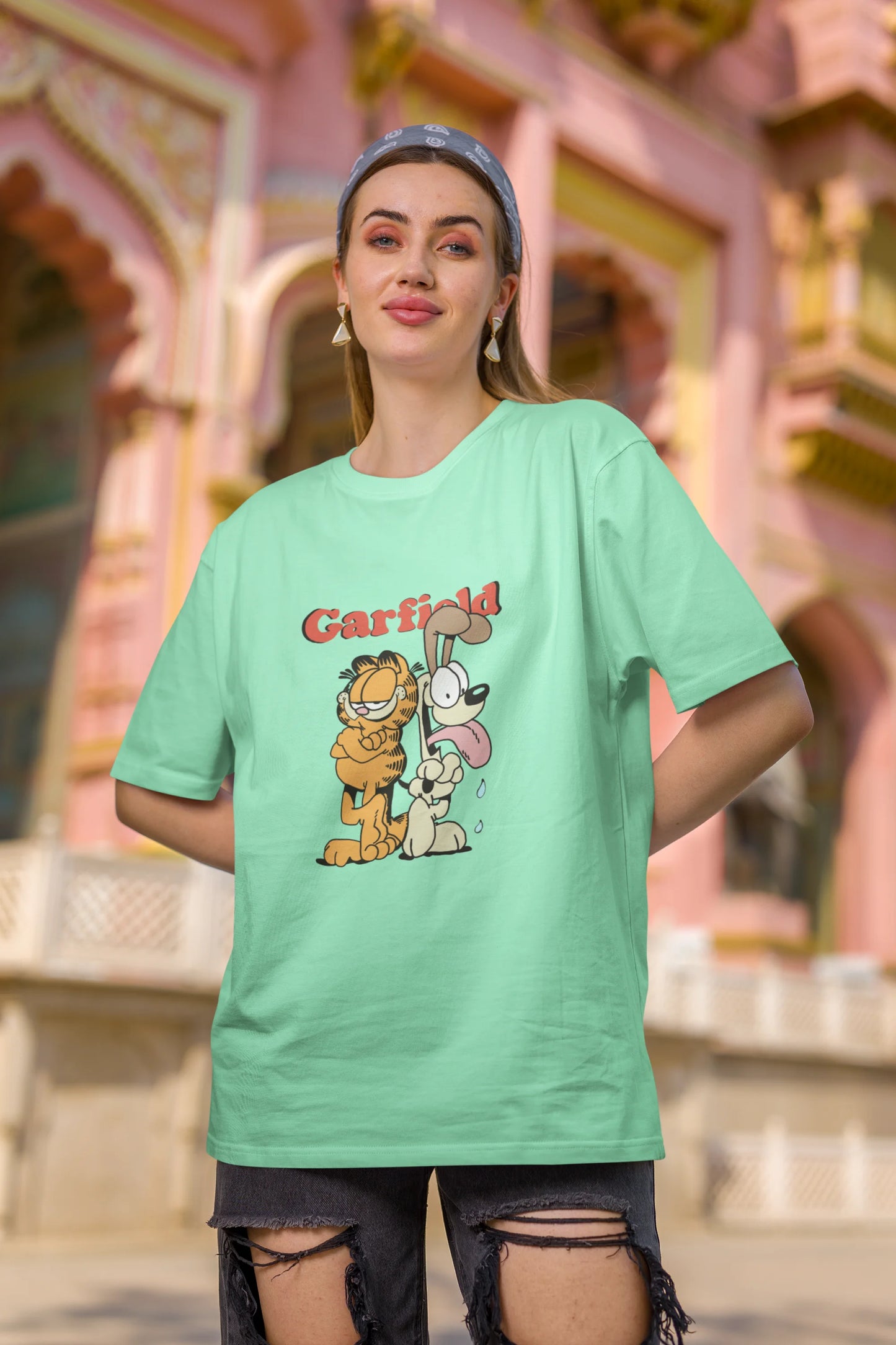 Garfield | Disney | Dropped Sleeve Unisex Tee