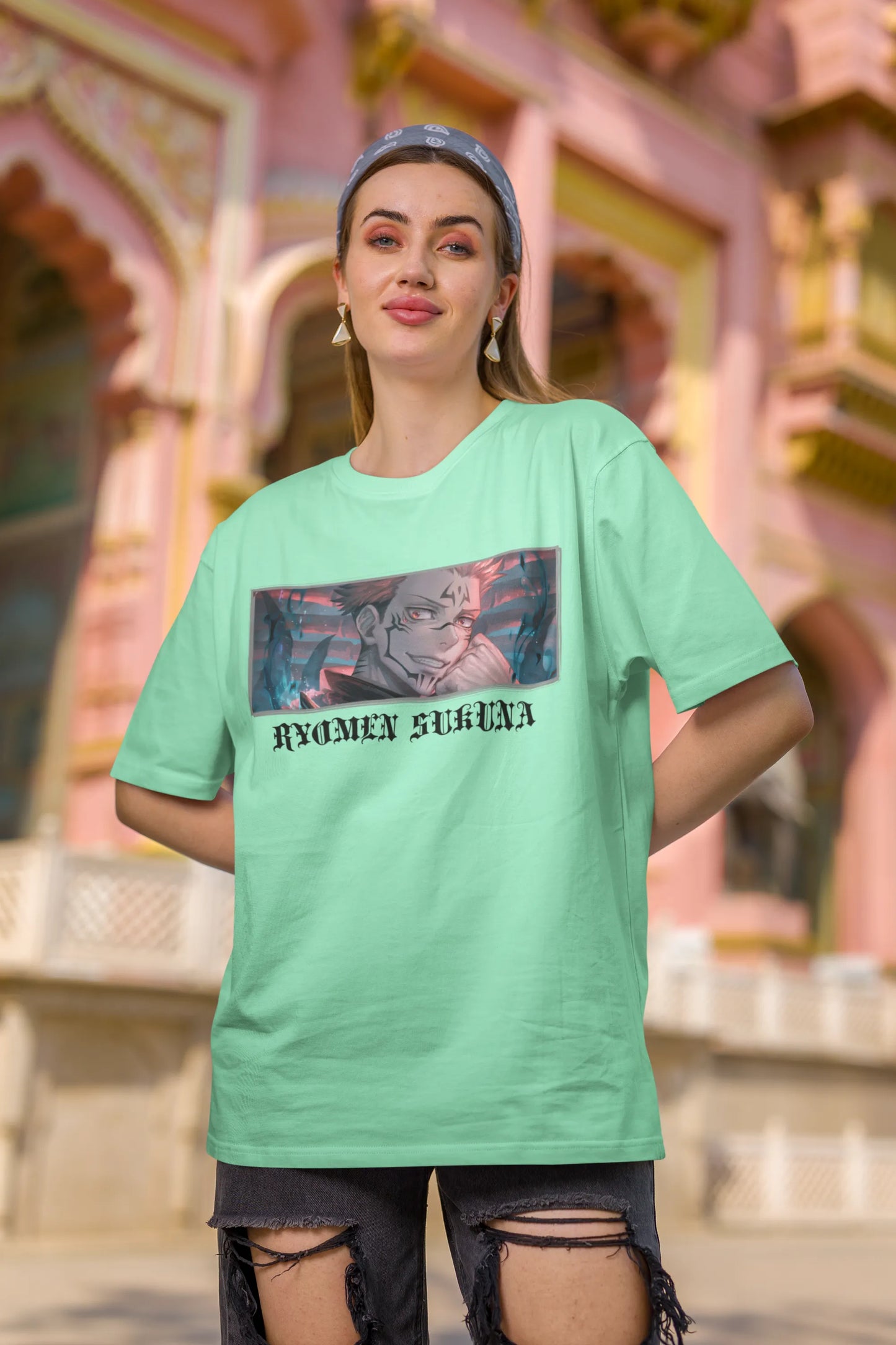 Ryomen Sukuna | Anime | Dropped Sleeve Unisex Tee  | Broke Memers