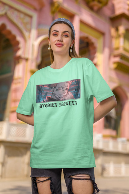 Ryomen Sukuna | Anime | Dropped Sleeve Unisex Tee  | Broke Memers