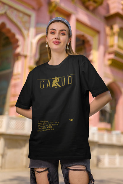 Garud | Minimalist | Dropped Sleeve Unisex Tee