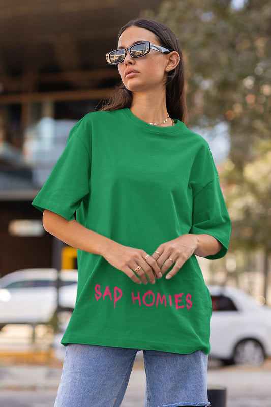 Sad Homies | Techno Rave | Dropped Sleeve Unisex T-Shirt
