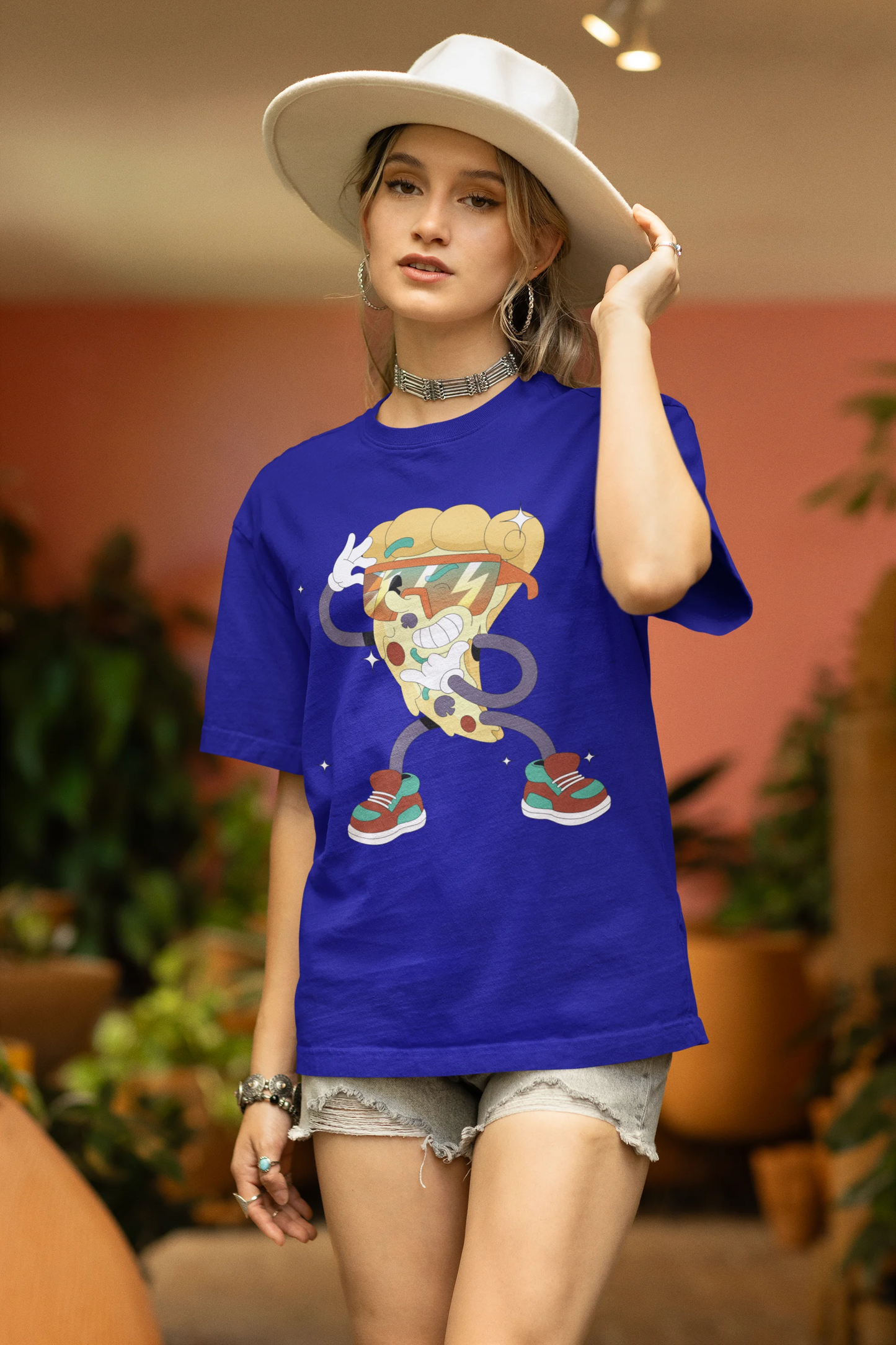 Slice, savor and smile  | Typography | Dropped Sleeve Unisex Tee