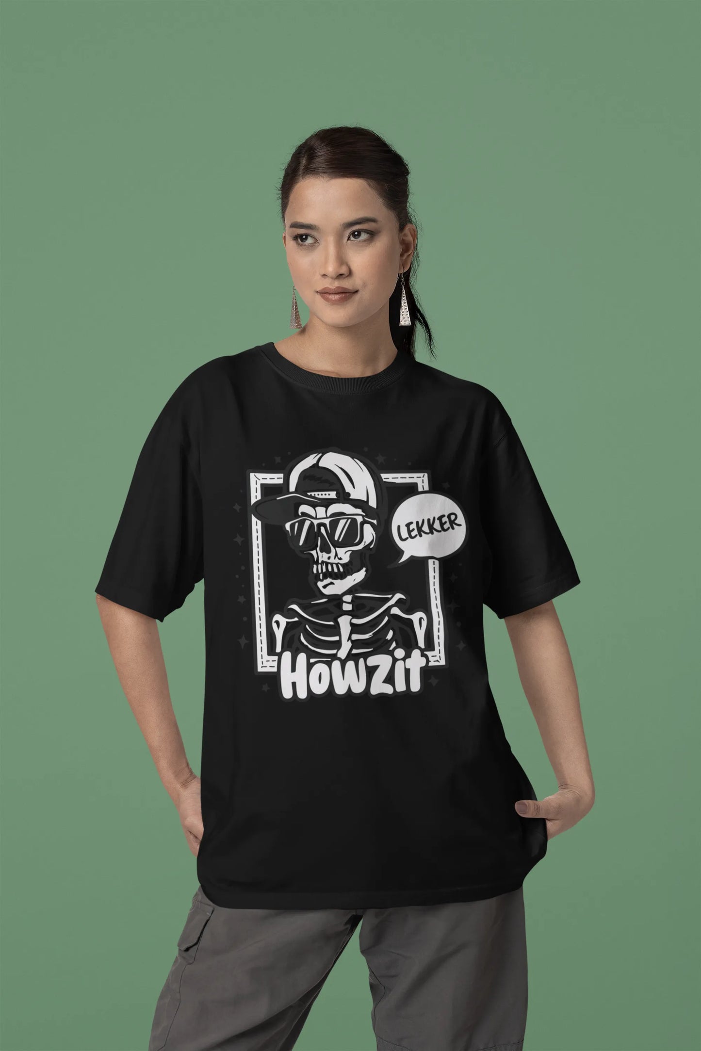 Lekkar | Techno Rave | Dropped Sleeve Unisex T-Shirt