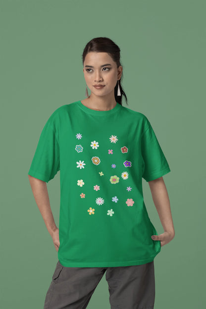 Floral Fall | Dropped Sleeve Unisex Tee