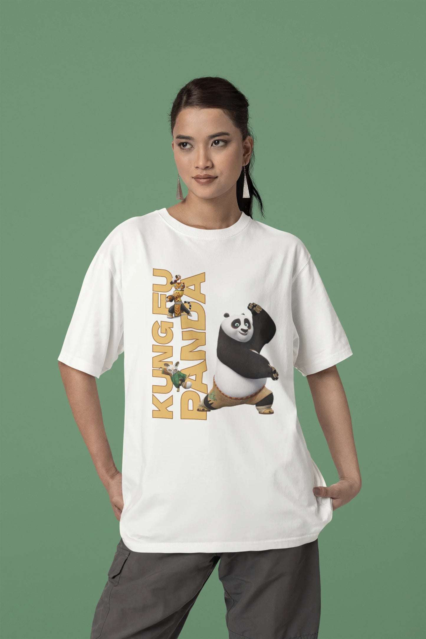 Kung Fu Panda Team | Kung Fu Panda | Dropped Sleeve Unisex Tee