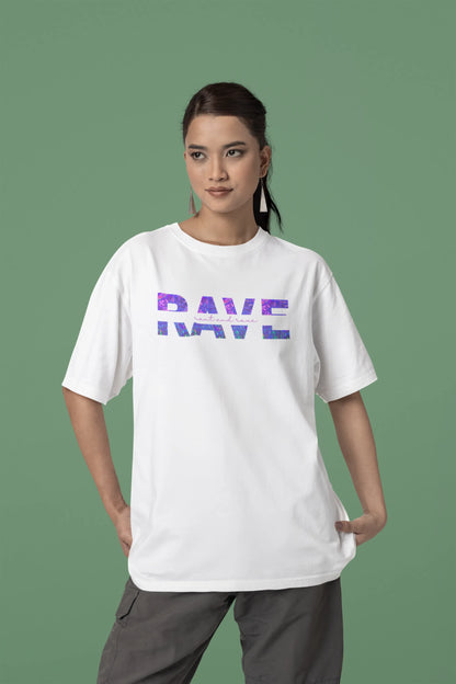 Rant and Rave | Techno Rave | Dropped Sleeve Unisex T-Shirt