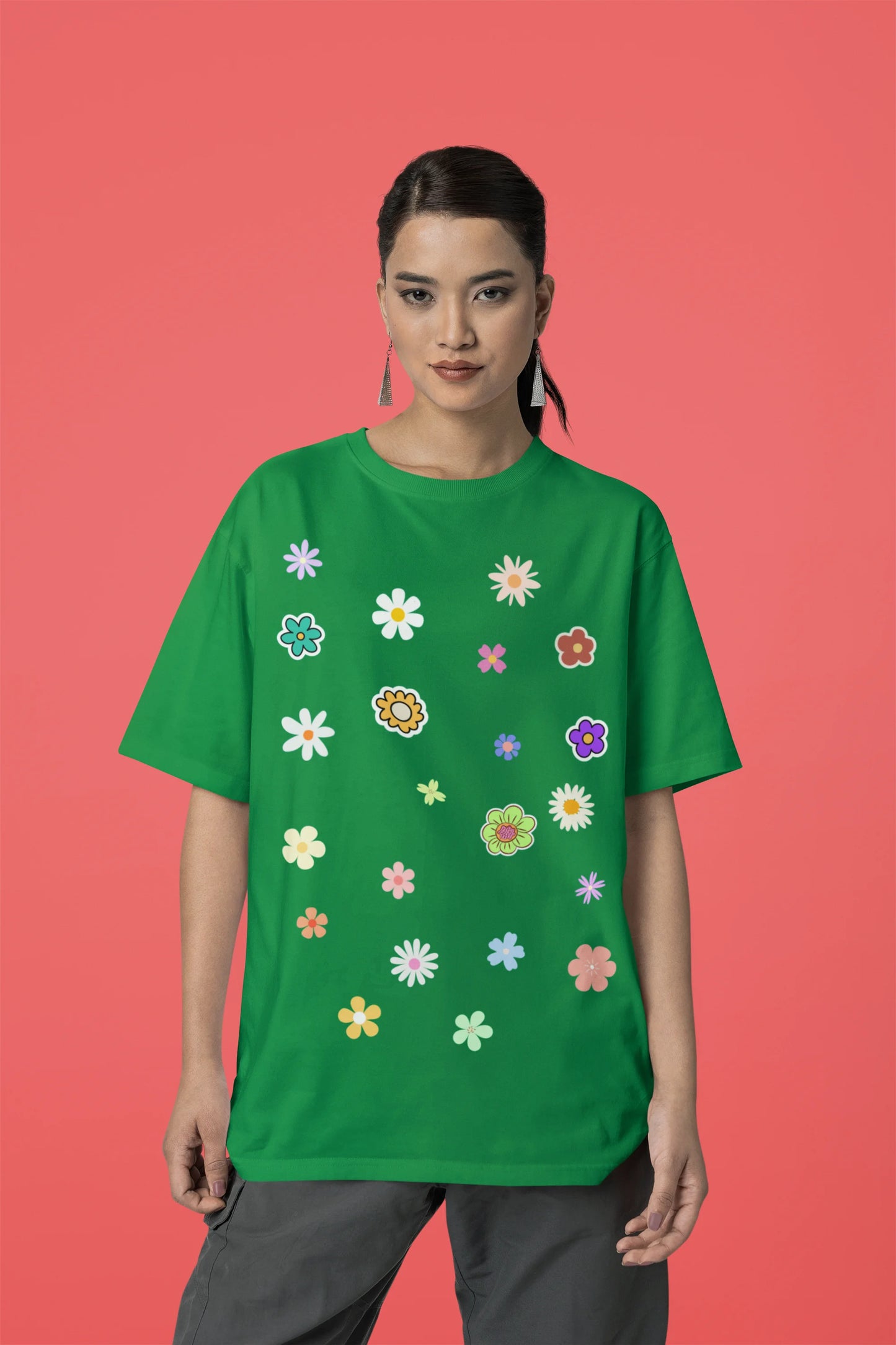 Floral Fall | Dropped Sleeve Unisex Tee