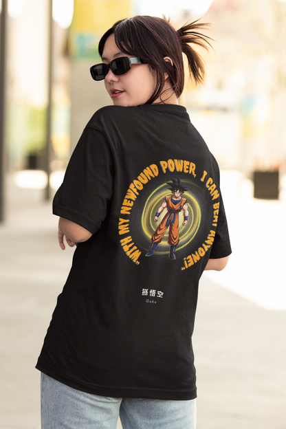 Powerful Goku | Dragon Ball Z | Dropped Sleeve Unisex Tee | Broke Memers