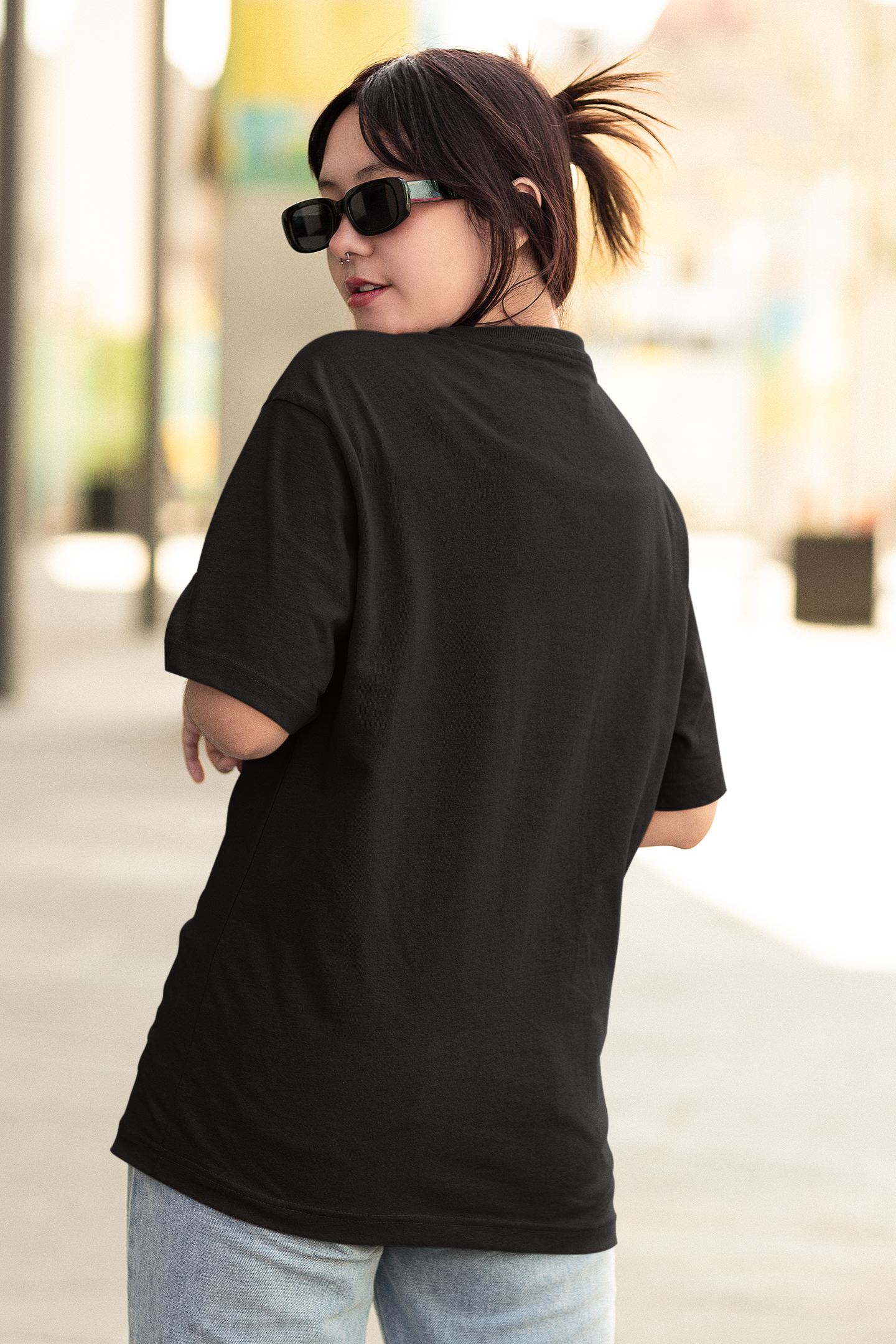 Black Pink | Premium Oversized Half Sleeve Unisex T-Shirt