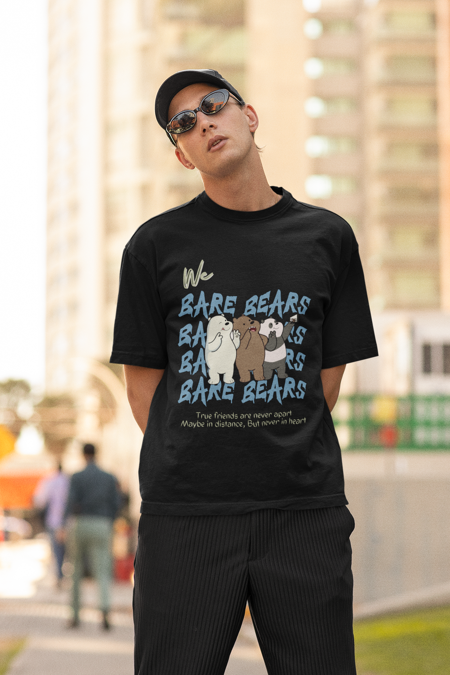 Bare Bears | Premium Oversized Half Sleeve Unisex T-Shirt