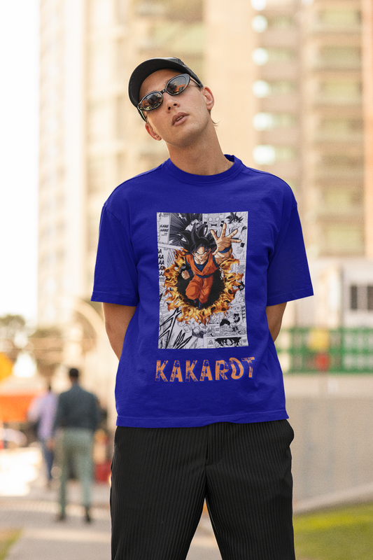 Kakarot |  Dragon Ball Z | Dropped Sleeve Unisex Tee | Broke Memers
