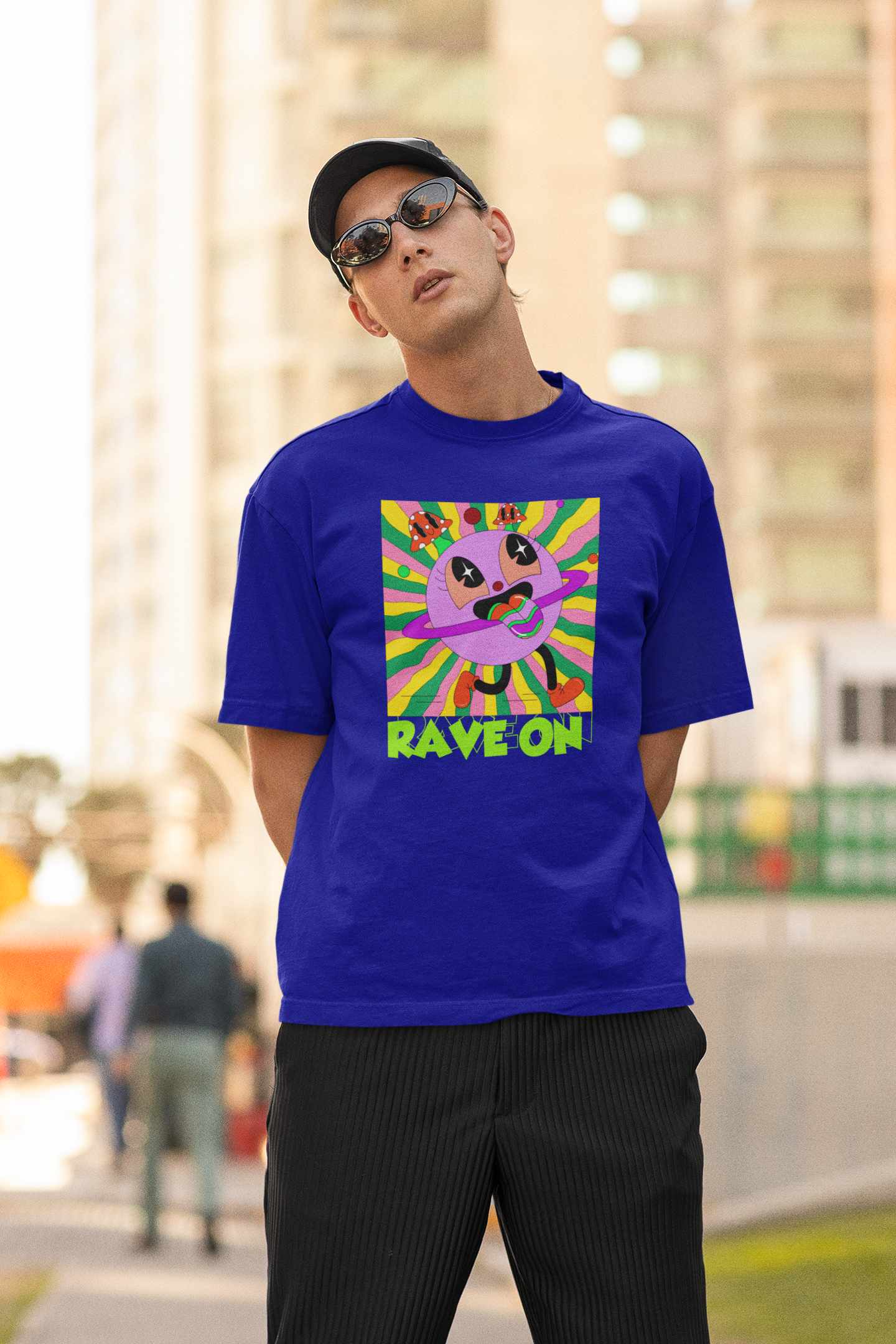 Rave on | Dropped Sleeve Unisex Tee