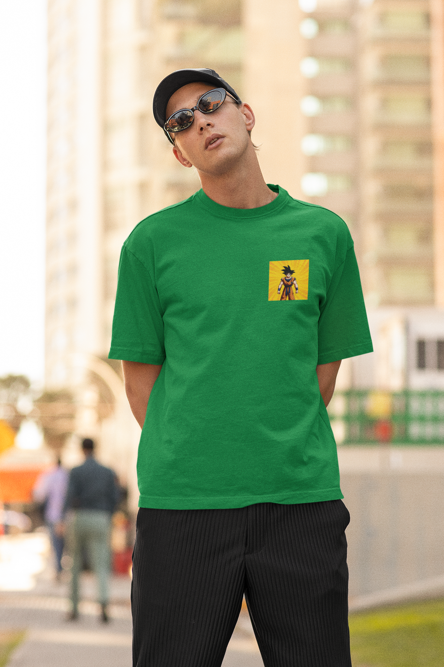 Powerful Goku | Dragon Ball Z | Dropped Sleeve Unisex Tee | Broke Memers
