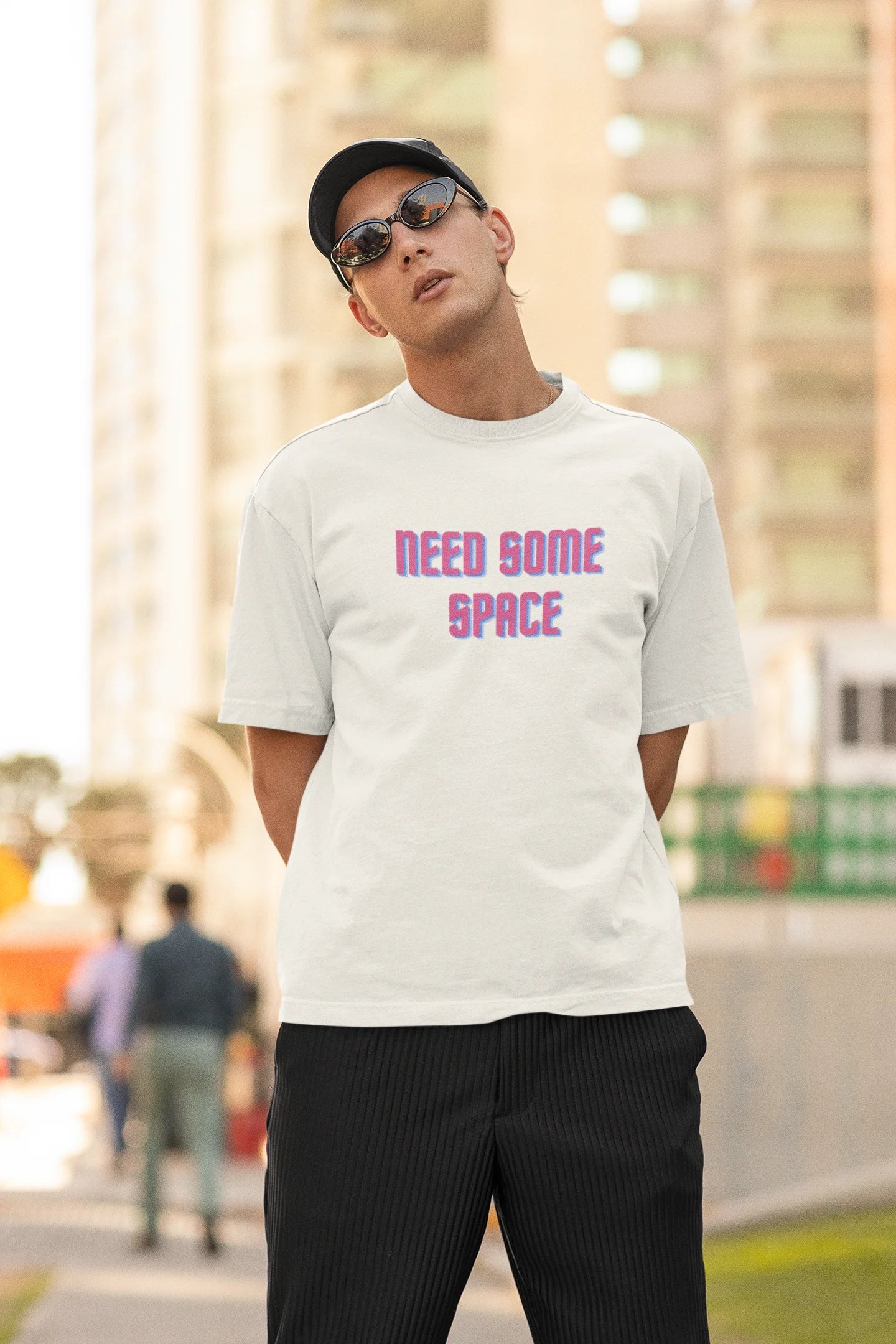 Spaced Out | Space Vogue | Premium Oversized Half Sleeve Unisex T-Shirt