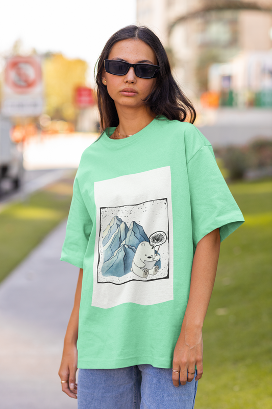 Galactic Bear | Dropped Sleeve Unisex T-Shirt