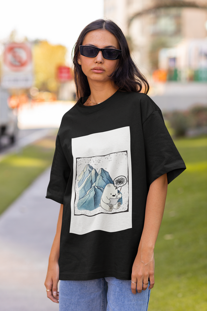 Galactic Bear | Dropped Sleeve Unisex T-Shirt