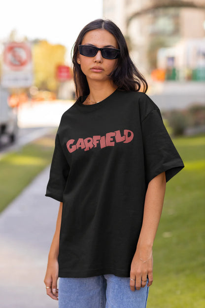 Lazy Garfield | Disney | Dropped Sleeve Unisex Tee