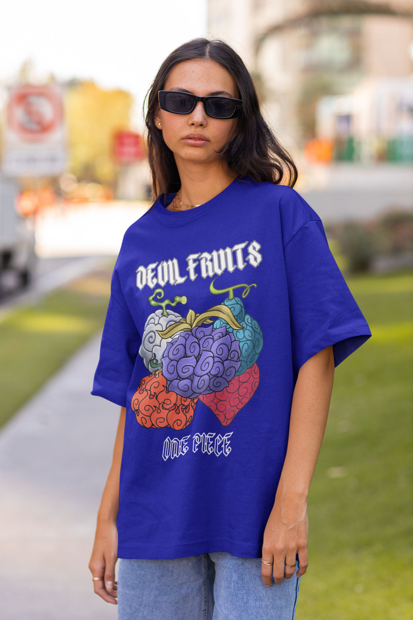 Devil Fruit | Oversized Half Sleeve Unisex Tee | Broke Memers