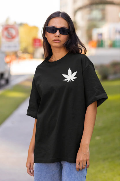 Green leaf | Dropped Sleeve Unisex T-Shirt