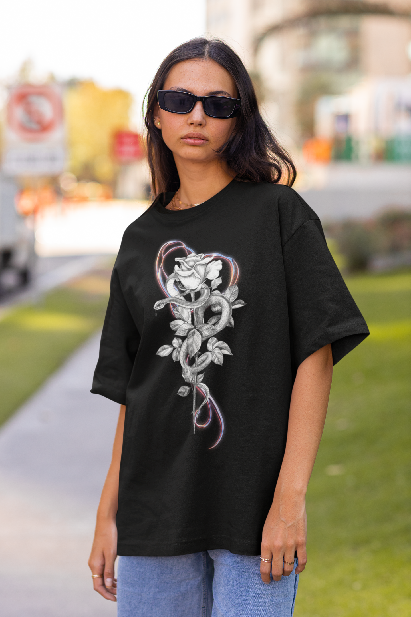 Serpentine | Dropped Sleeve Unisex T-Shirt