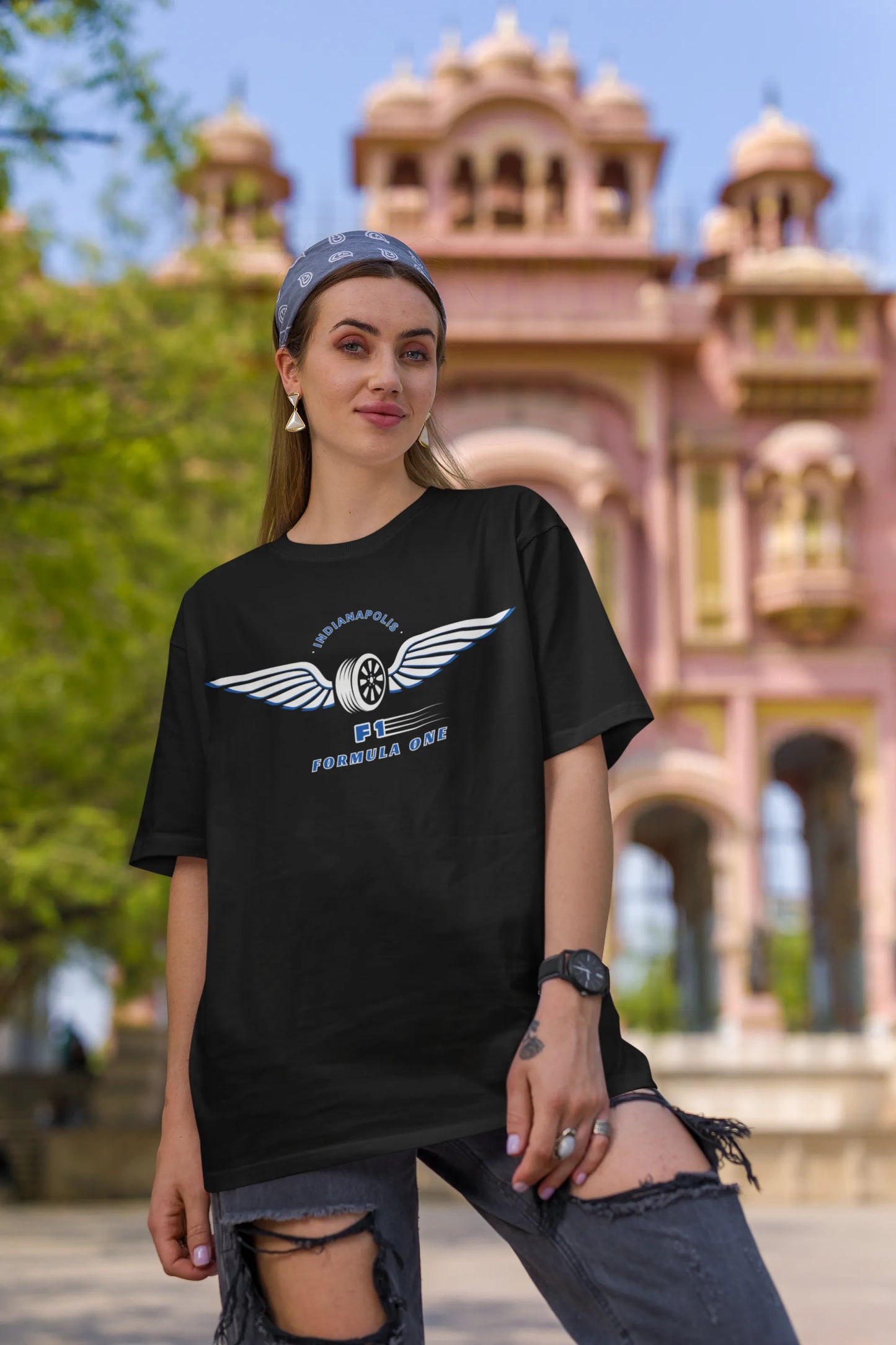 F1 Formula One | Minimalist | Dropped Sleeve Unisex Tee
